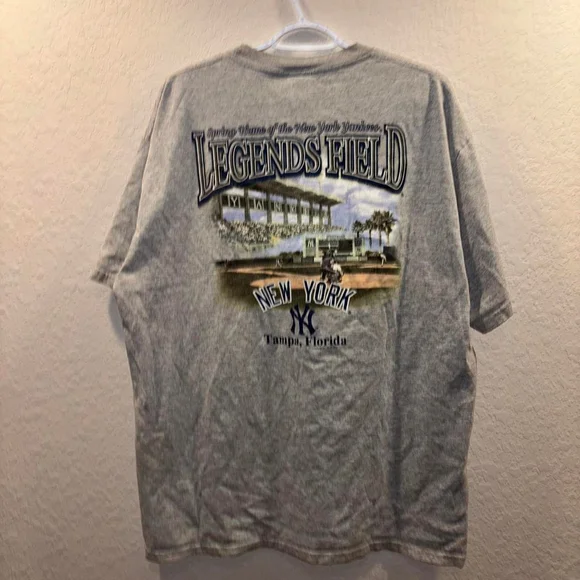 Grey & blue Y2K New York Yankees Legends Field T-shirt - Picture 5 of 6